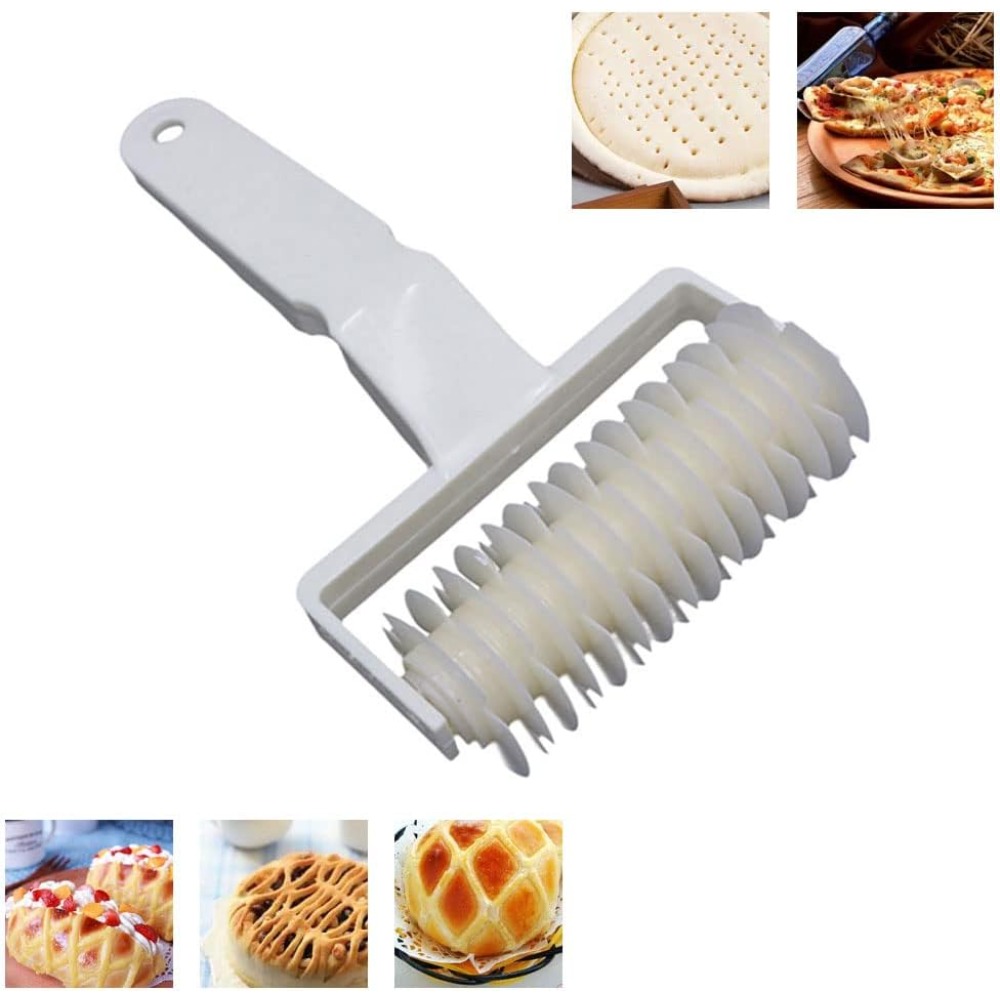 Kitchen Roller Baking - 2個入り、ペイストリー用格子模様ローラー、生地、クッキー、パイ、ピザ、パンの皮の飾り付け用、ベーキングツール、家庭用キッチン用品