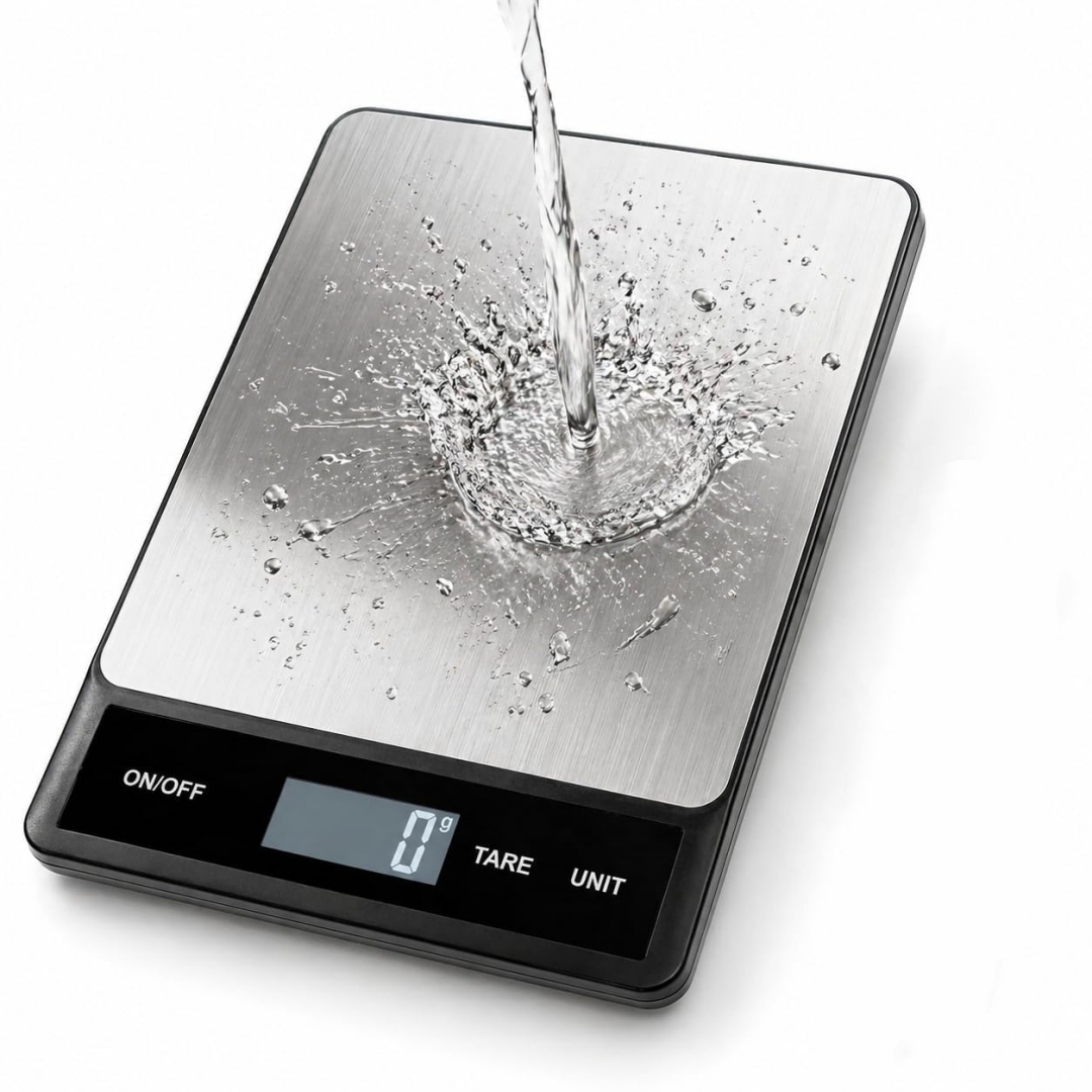 Kitchen Baking Unit - 15KG/33LB USB充電式デジタルキッチンスケール、1g精度ステンレス製フードスケール、調理・ベーキング・食事準備用タレ6単位