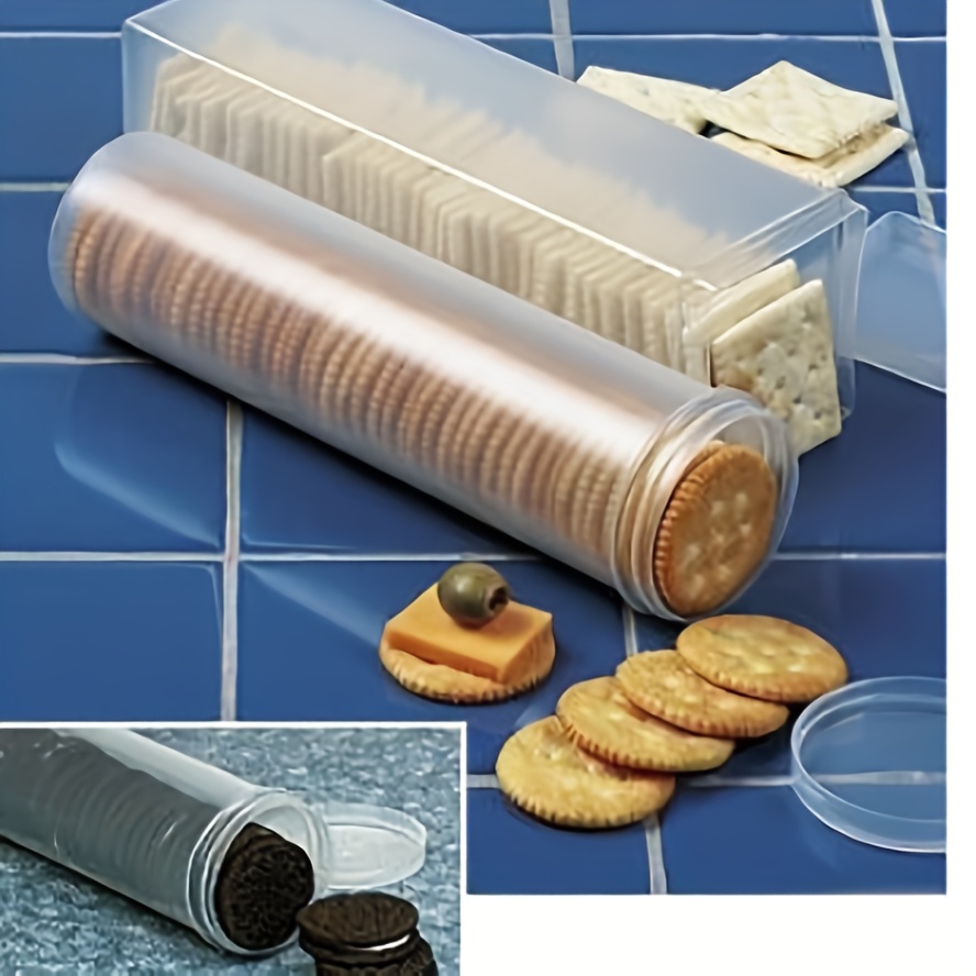 Kitchen Zo - 透明な長方形の密閉食品保存容器（蓋付き）- 再利用可能なプラスチック製キッチンオーガナイザーボックス（パスタ、ビスケット、スナック用）