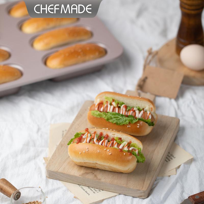 CHEFMADE 8カップオーバルロングホットドッグパン型ノ - Kitchen Baking Tray のレビューと価格