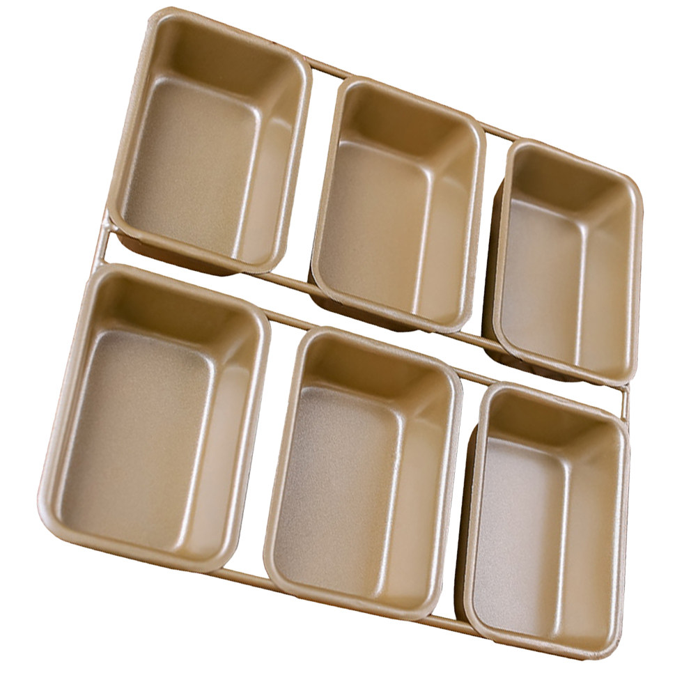 6マスの焼き型、パンやケーキを焼くのに最適な、焦げ付き防止加 - Kitchen Baking Tray のレビューと価格
