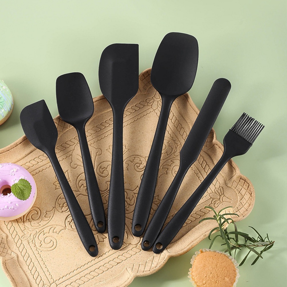 6個入りシリコンスパチュラセット、一体型ノンスティック耐熱シ - Baking Kitchen Set Up のレビューと価格