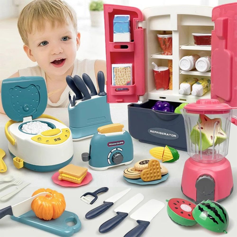 面白い多色調理プレイセット、電子レンジ、ガスコンロ、ベーキン - Kitchen Kids Baking Set のレビューと価格
