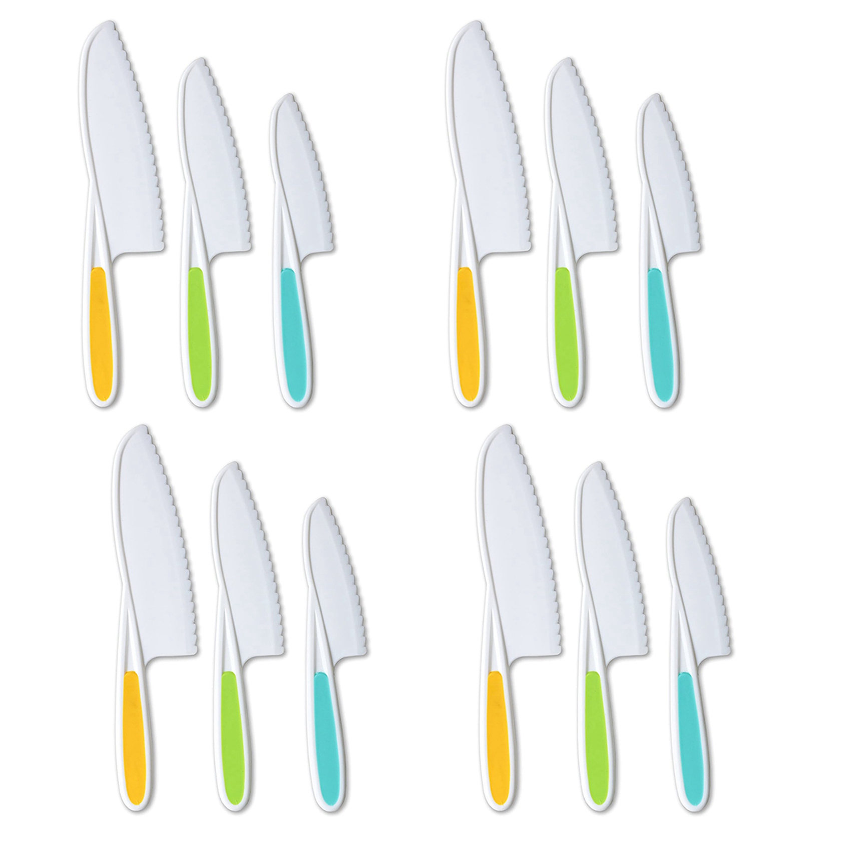 GTBL 子供用ナイフ 12本セット、ナイロン製キッチンナイ - Kitchen Kids Baking Set のレビューと価格