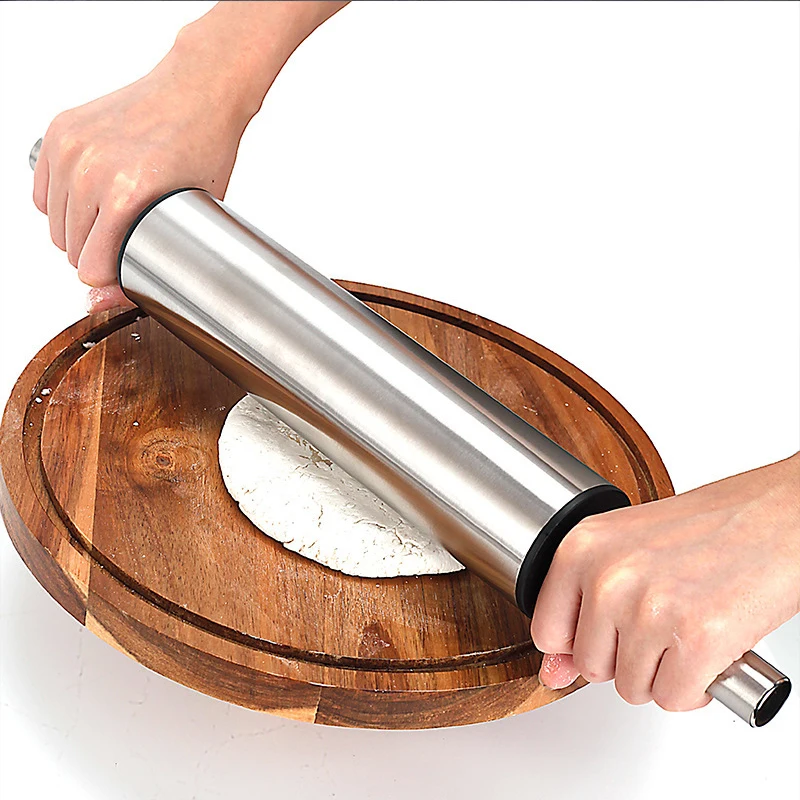 家庭用ステンレス製麺棒 麺圧し器 餃子麺棒 キッチンベーキン - Kitchen Roller Baking のレビューと価格