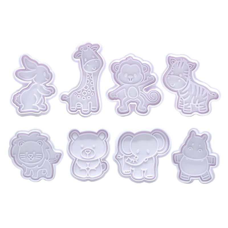4個入り動物型クッキーカッターセット - プラスチック製ビス - Kitchen Kids Baking Set のレビューと価格