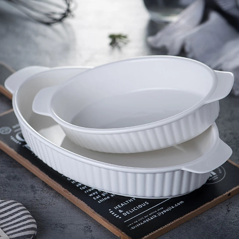 磁器オーブンベーキングトレイ、耐熱皿、セラミックパン、ベーキ - Bread Baking Kitchen Utensils のレビューと価格