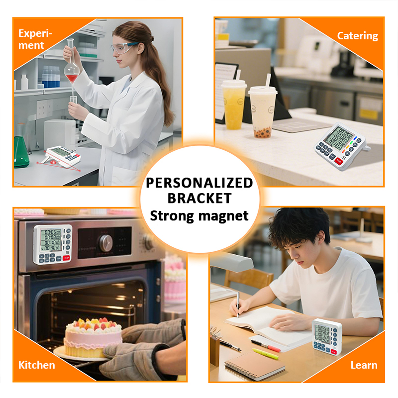 デジタルキッチンタイマー 4チャンネル 大型ディスプレイ、大 - Baking Kitchen Set Up のレビューと価格