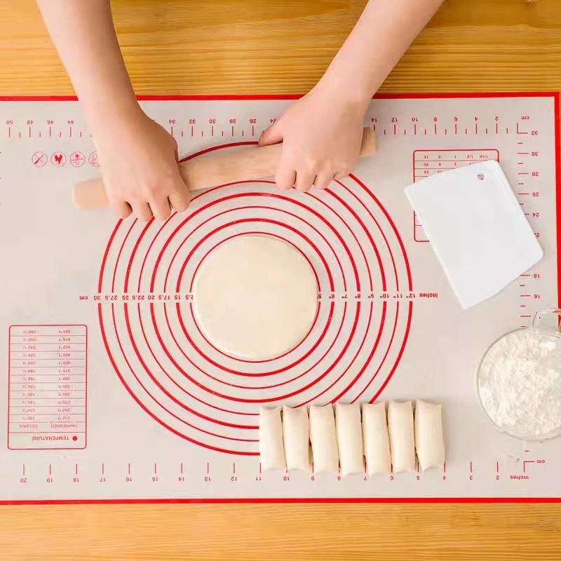 滑り止めシリコン製ペストリーキッチンマット特大ベーキングマッ - Kitchen Baking Counter のレビューと価格