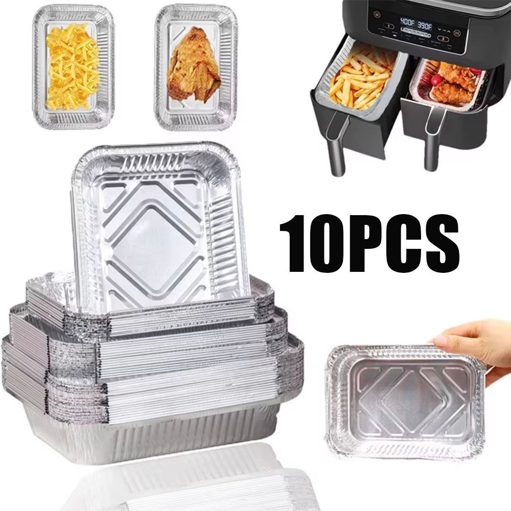 10 個使い捨てアルミ箔食品保存容器オーブンベーキングパン調 - Kitchen Baking Tray のレビューと価格