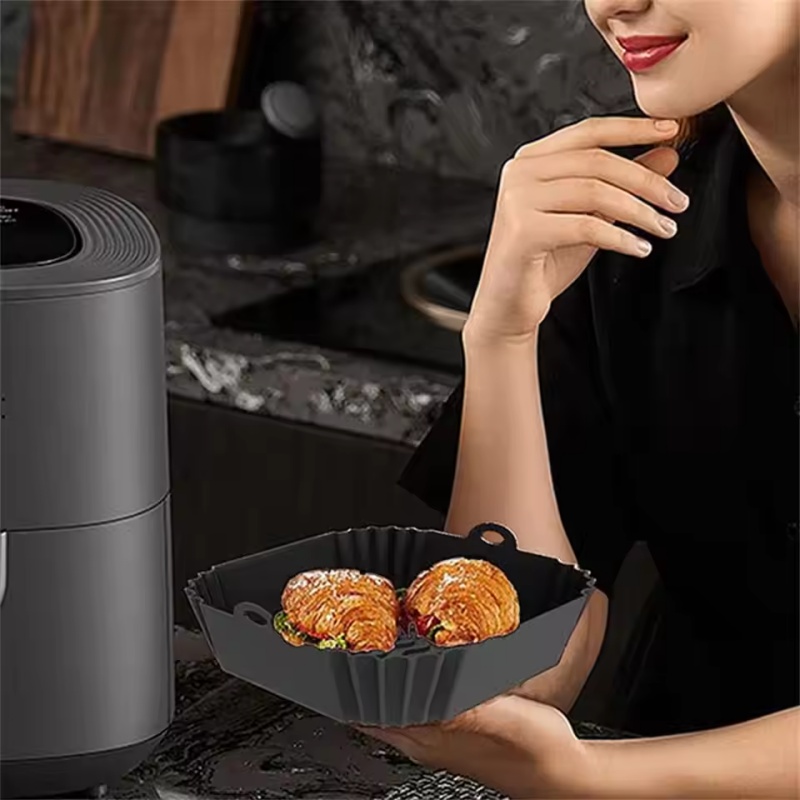 シリコン製エアフライヤーポットトレイ（ハンドル付き）1個、ス - Kitchen Baking Tray のレビューと価格