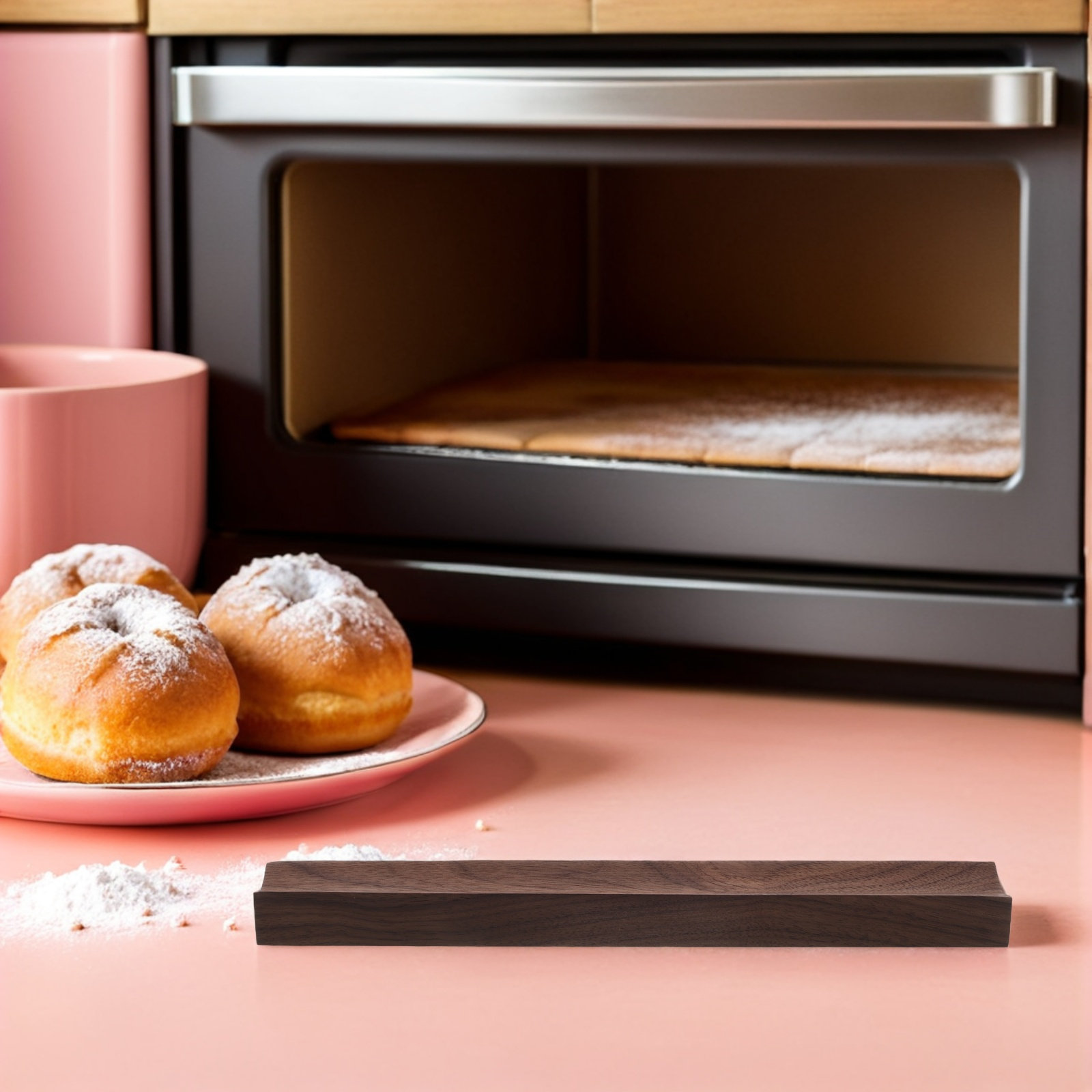 木製カウンターオーガナイザー ローリングピンホルダー ベーキ - Kitchen Baking Counter のレビューと価格