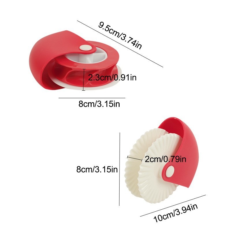 1PC キッチンツールペストリーカッティングホイールピザロー - Kitchen Roller Baking のレビューと価格
