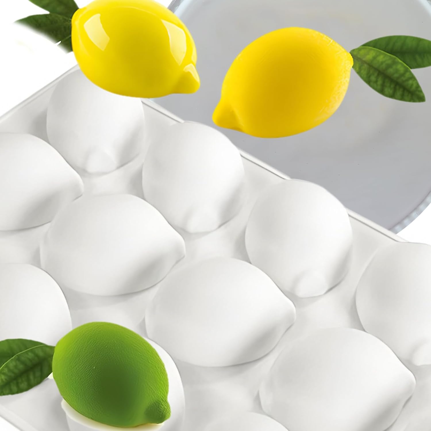 15個取りシリコンレモン型フルーツ型ベーキングトレイ、デザー - Kitchen Baking Tray のレビューと価格