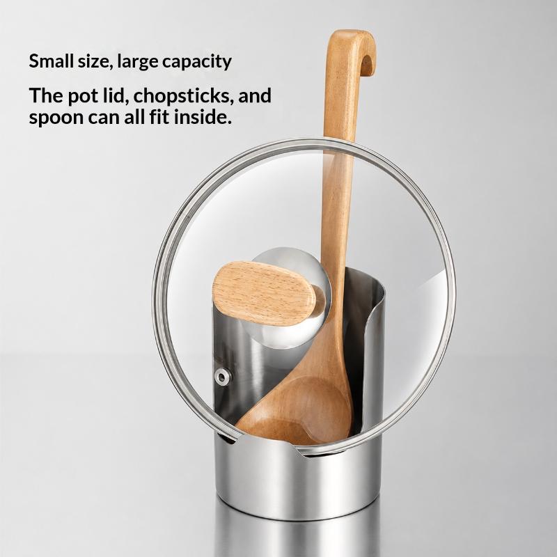 滑り止め加工を施した耐熱性スパチュラホルダー。ステンレス製で - Kitchen Baking Counter のレビューと価格