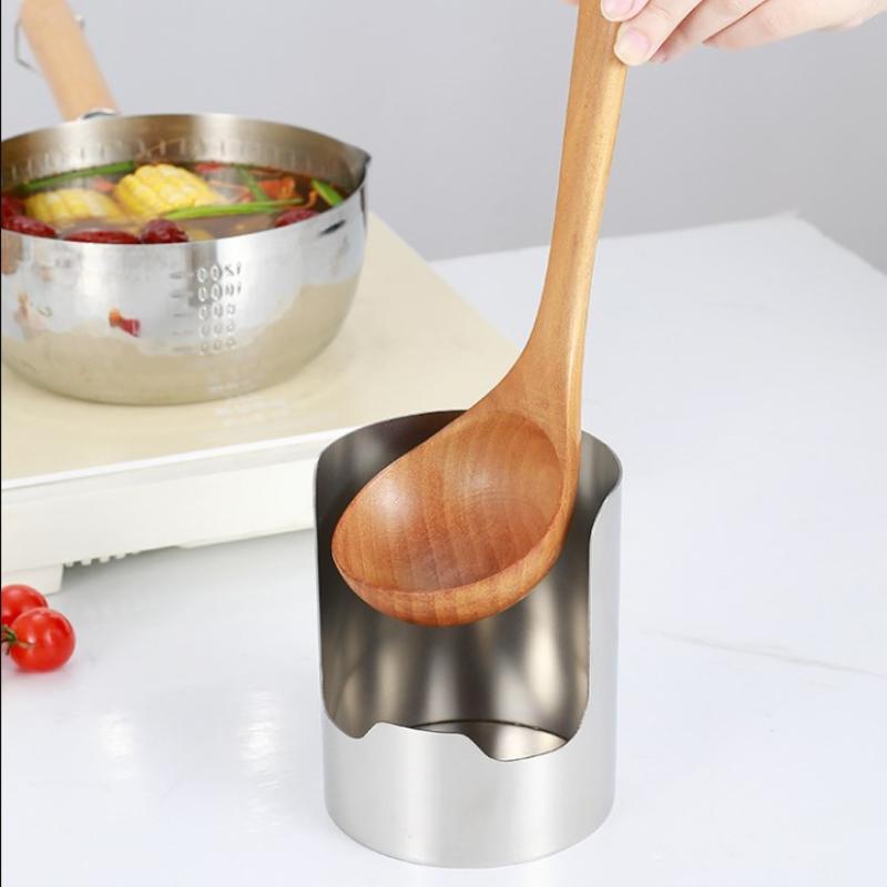 滑り止め加工を施した耐熱性スパチュラホルダー。ステンレス製で - Kitchen Baking Counter のレビューと価格