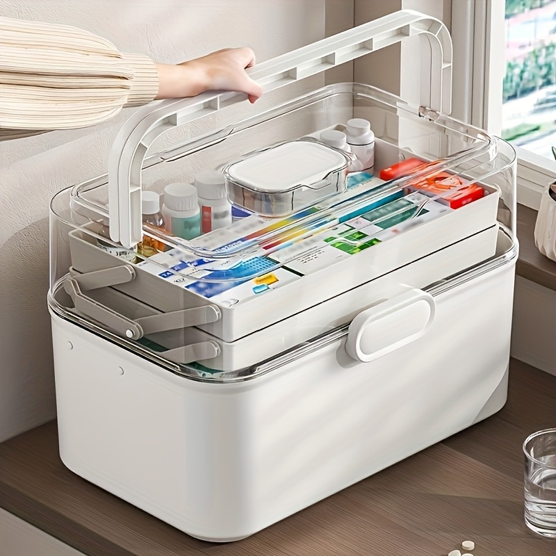 大容量透明蓋付き薬収納ボックス/ディスペンサーボックス -  - Kitchen Zo のレビューと価格