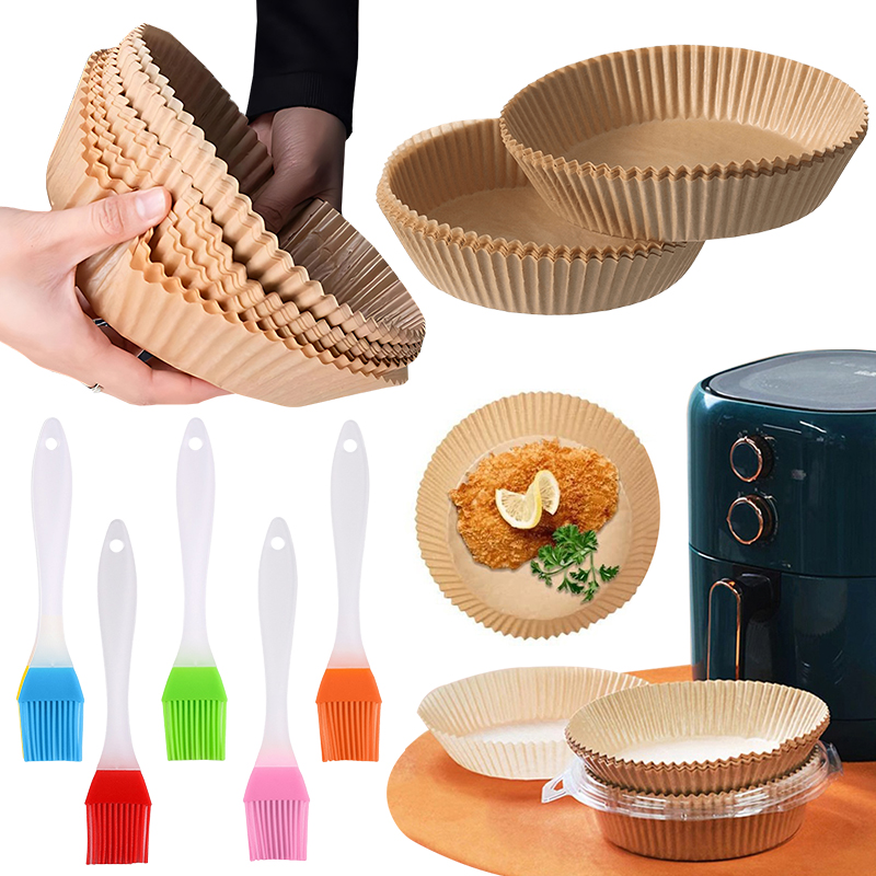 50/100枚入り エアフライヤー用紙皿 ランダムカラー オ - Kitchen Baking Mat のレビューと価格