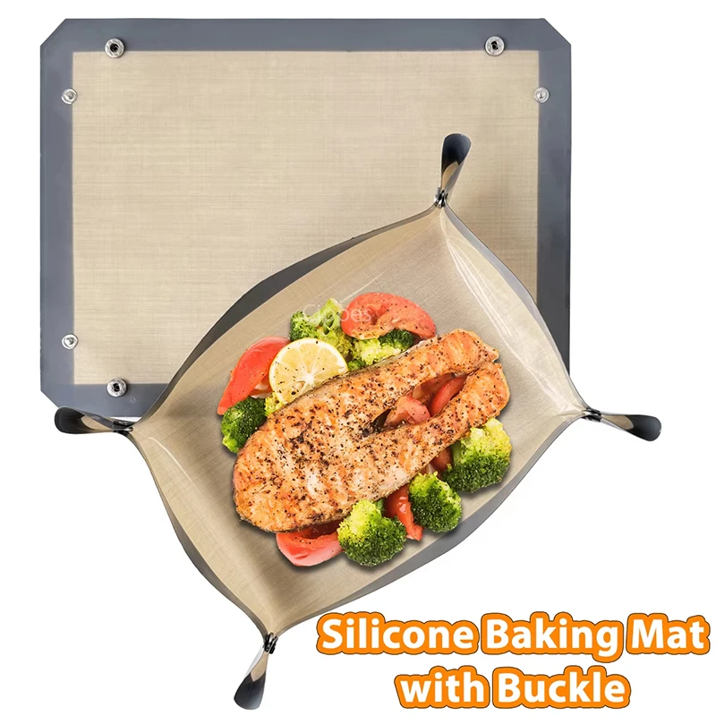 折りたたみ式シリコンBBQマット、ノンスティックオーブンマッ - Kitchen Baking Mat のレビューと価格