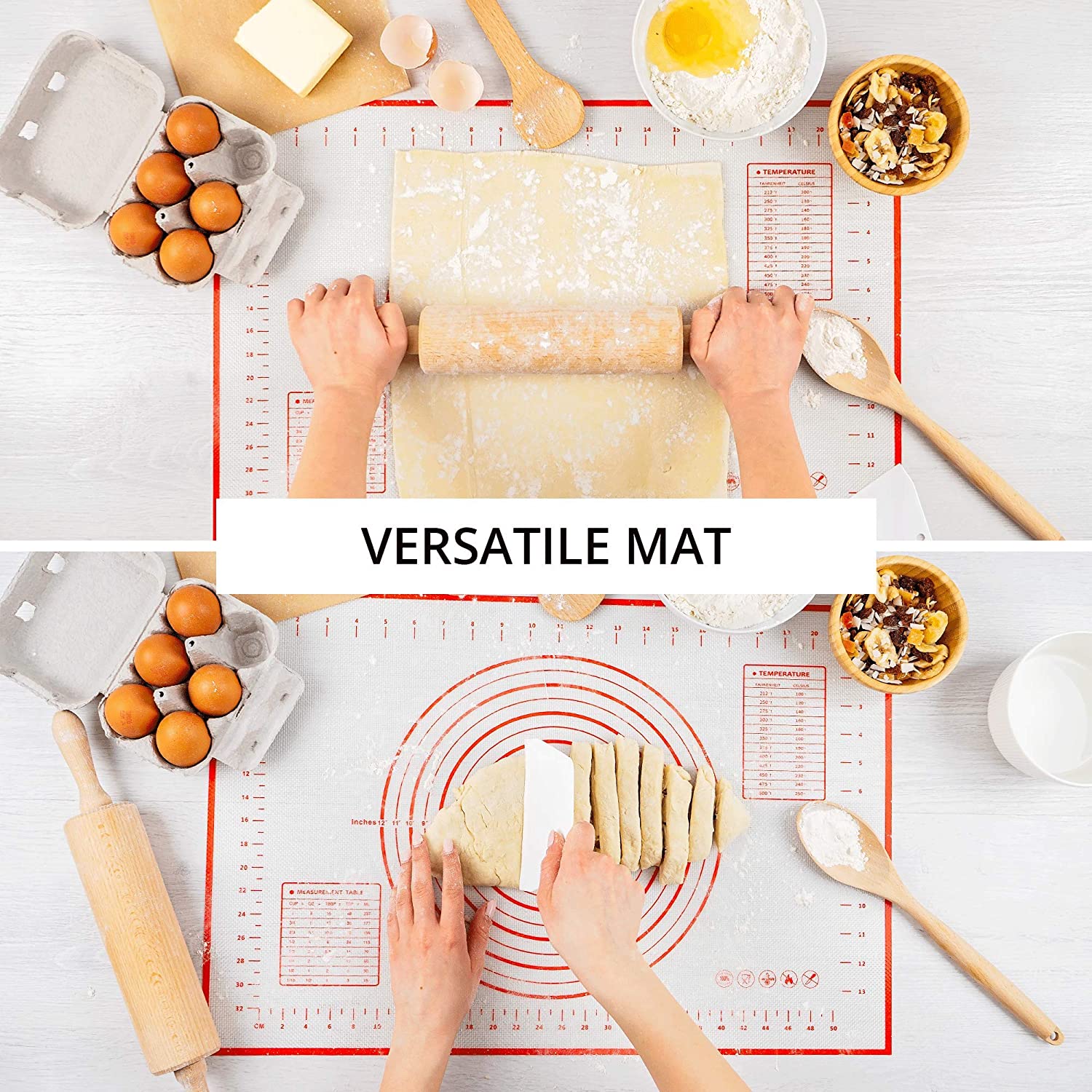 80/70/60 センチメートル大型シリコーンベーキングマッ - Kitchen Roll Baking のレビューと価格